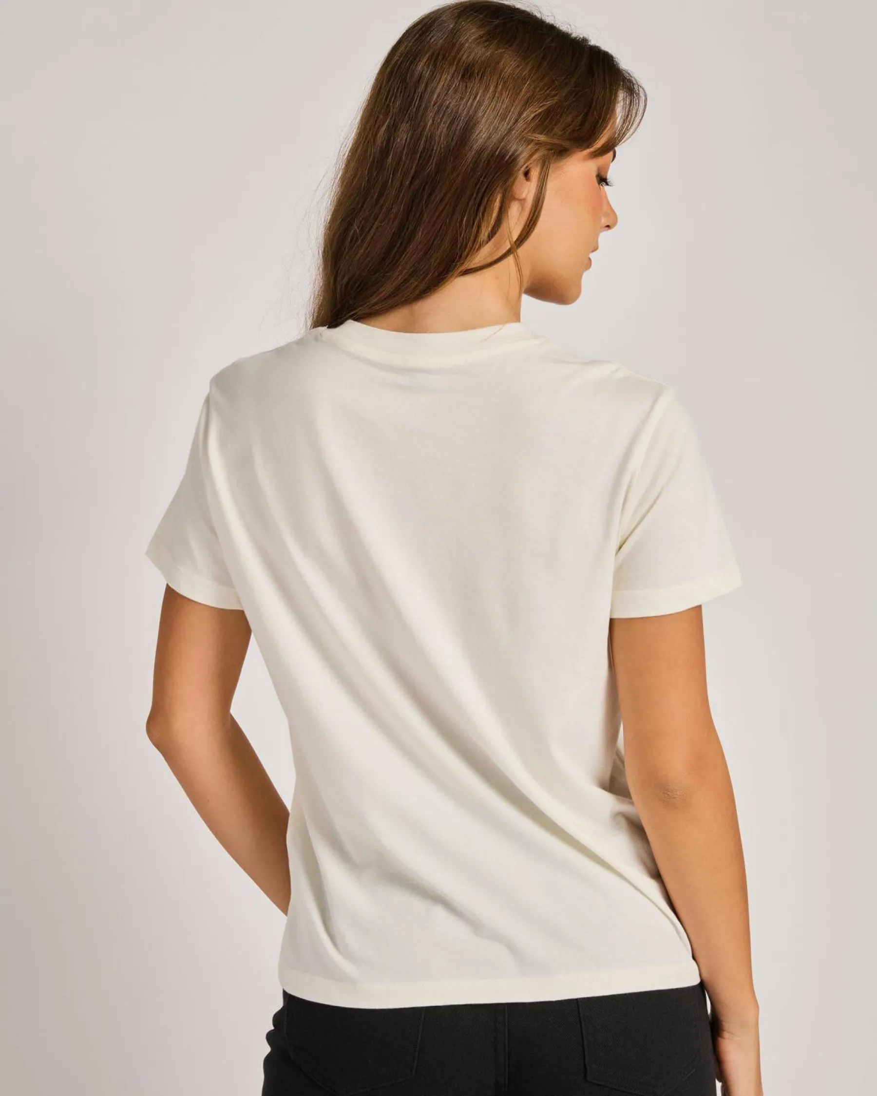 Tops*Roxy Ocean Road Art T-Shirt Egret