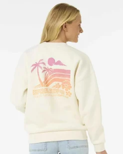 Jumpers & Hoodies*Rip Curl Ocean Tech Heritage Crew Sweatshirt Bone
