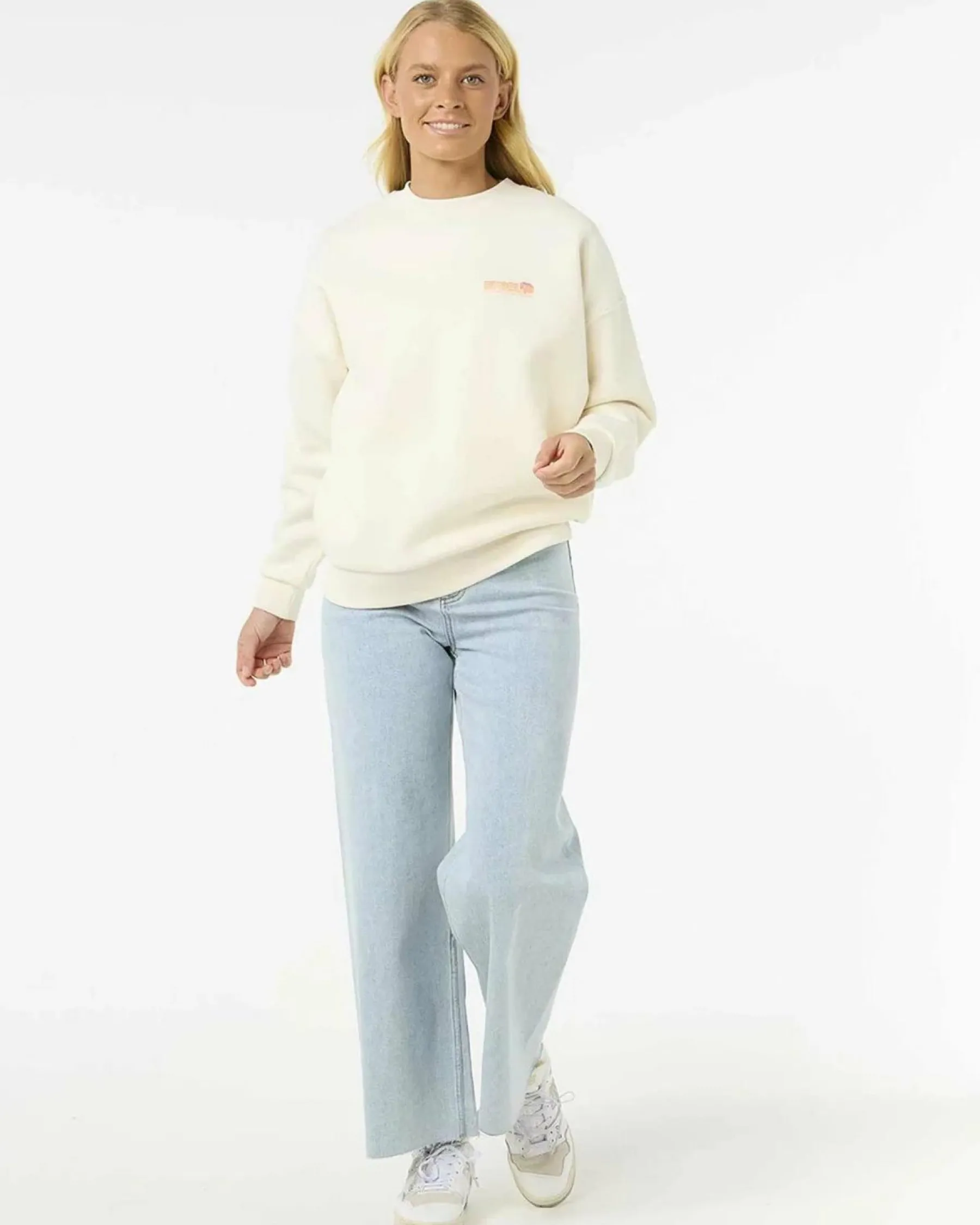 Jumpers & Hoodies*Rip Curl Ocean Tech Heritage Crew Sweatshirt Bone