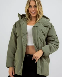 Outlet Ocean Ways Hooded Puffer Jacket Women Jackets & Coats