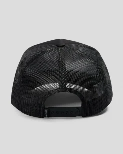 Headwear*Salty Life Oceans Folly Trucker Cap Black