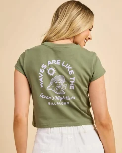 Tops*Billabong Oceans Greatest T-Shirt Luv Army