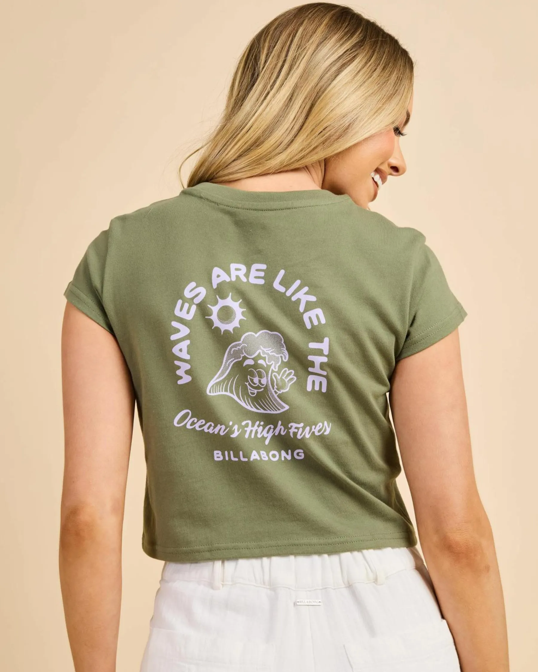 Tops*Billabong Oceans Greatest T-Shirt Luv Army