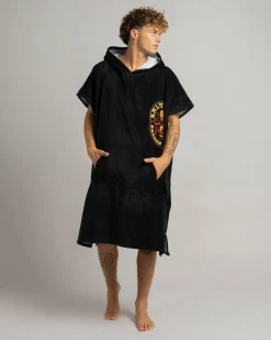 Beach Accessories & Towels*Salty Life Octobrew Hooded Towel Black