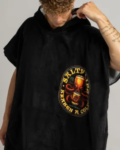 Beach Accessories & Towels*Salty Life Octobrew Hooded Towel Black