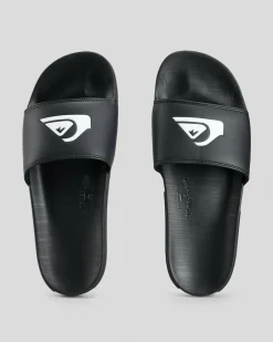 Slides*Quiksilver Odian Slides Black