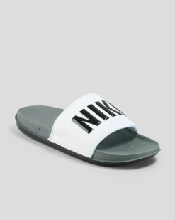 Slides*Nike Off Court Slides Dark Grey/black-white