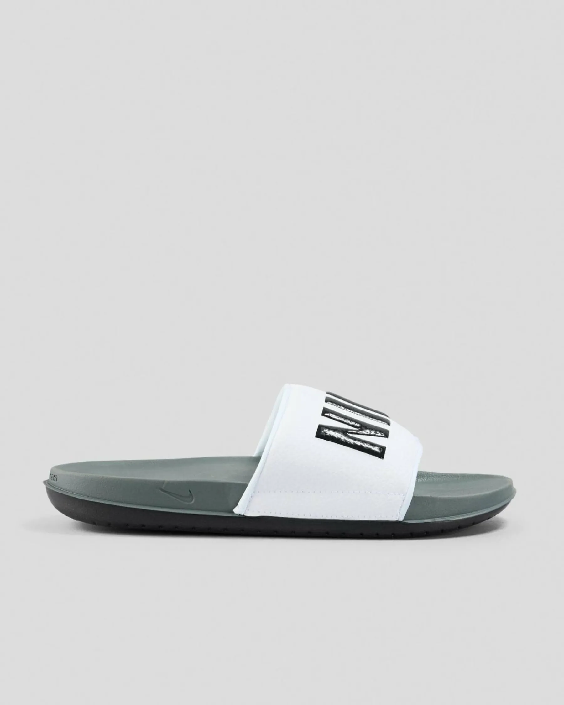 Slides*Nike Off Court Slides Dark Grey/black-white
