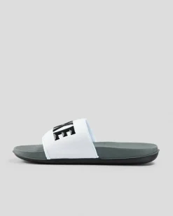 Slides*Nike Off Court Slides Dark Grey/black-white