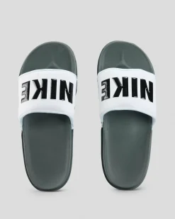 Slides*Nike Off Court Slides Dark Grey/black-white