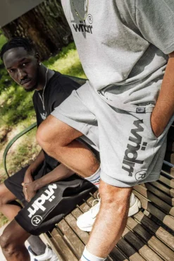 Shorts & Bottoms*Wndrr Offcut Tech Track Shorts Grey Marle