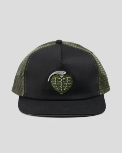 Headwear*Thunder OG Grenade Trucker Cap Black/olive