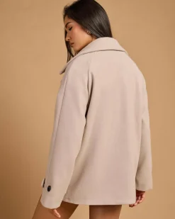 Jackets & Coats*Pink Diamond Olivia Coat Grey