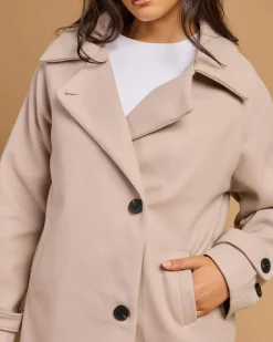 Jackets & Coats*Pink Diamond Olivia Coat Grey
