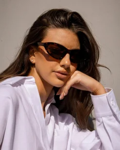 Sunglasses*Indie Eyewear Olivia Sunglasses Tort/gd Brn
