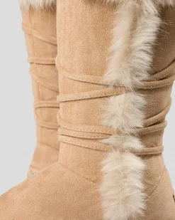 Slippers*Mooloola Olympia Slipper Boots Tan/beige