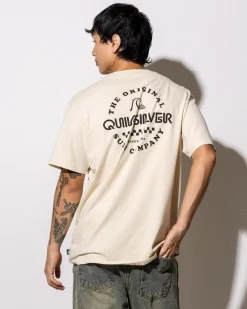 Tops & T-Shirts*Quiksilver Omni Checked T-Shirt Fog
