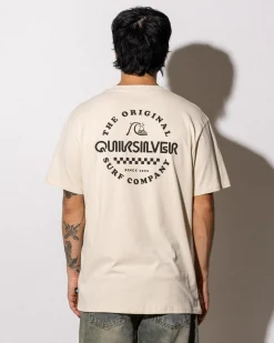 Tops & T-Shirts*Quiksilver Omni Checked T-Shirt Fog