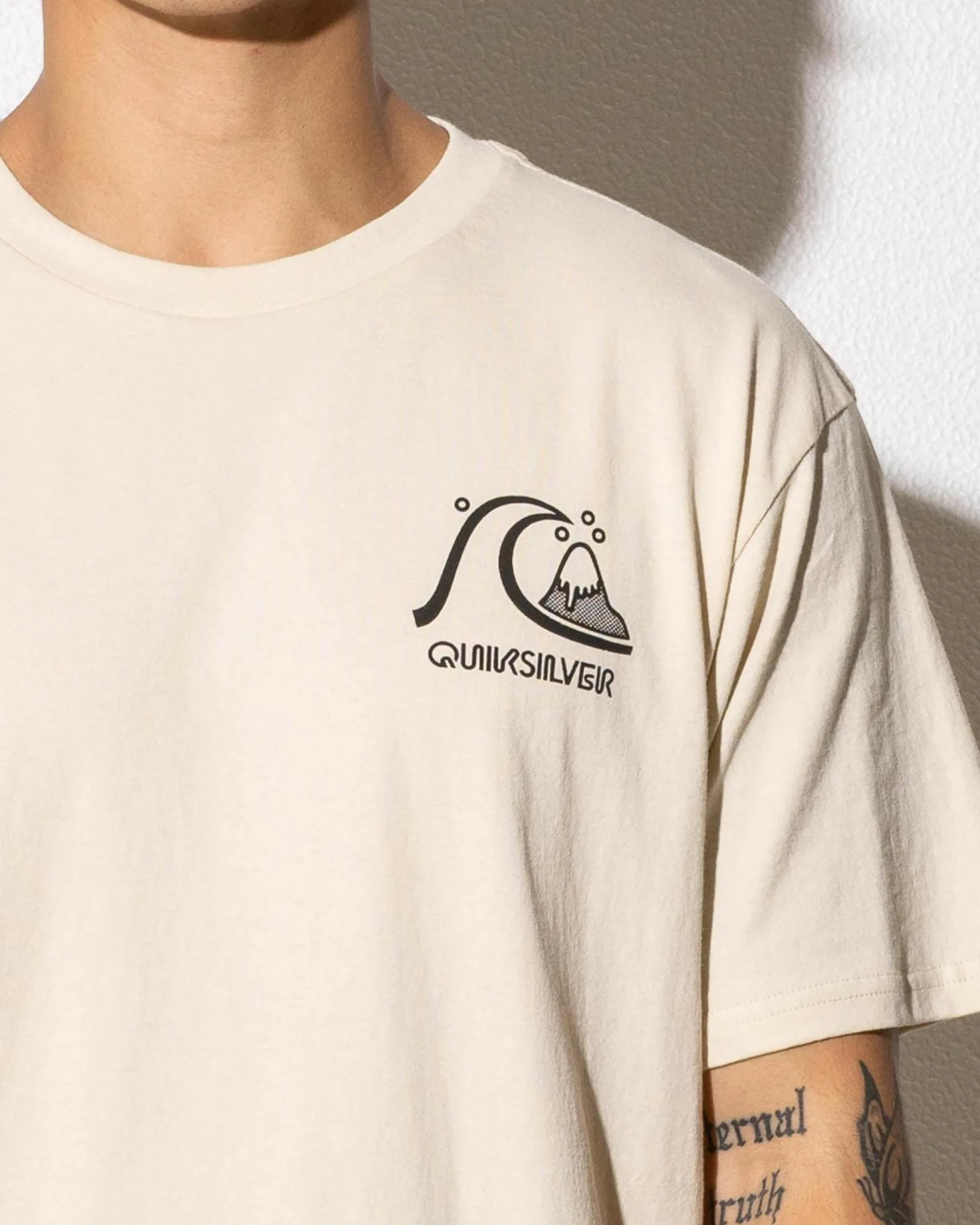 Tops & T-Shirts*Quiksilver Omni Checked T-Shirt Fog