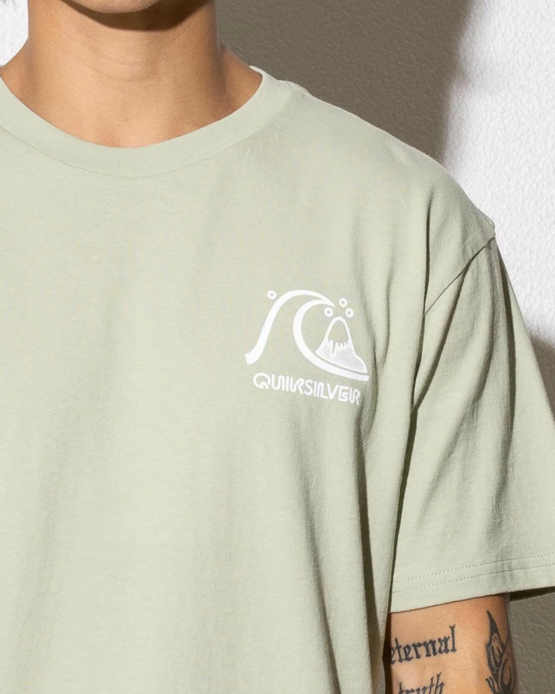 Tops & T-Shirts*Quiksilver Omni Checked T-Shirt Desert Sage