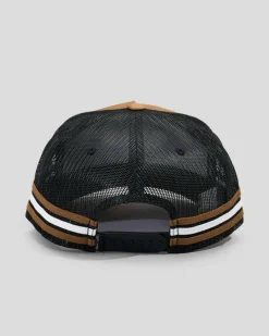 Headwear*Salty Life Once Bitten 3.0 Trucker Cap Tan/black