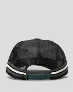 Headwear*Salty Life Once Bitten 3.0 Trucker Cap Army Green/black