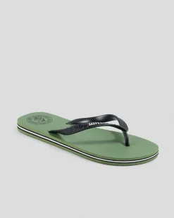 Flip Flops & Sandals*Salty Life Once Bitten Thongs Olive/black