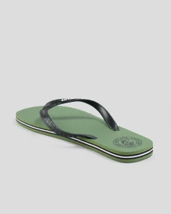 Flip Flops & Sandals*Salty Life Once Bitten Thongs Olive/black