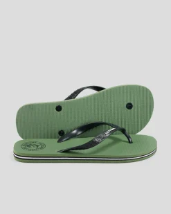 Flip Flops & Sandals*Salty Life Once Bitten Thongs Olive/black