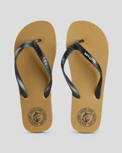 Flip Flops & Sandals*Salty Life Once Bitten Thongs Tan/black