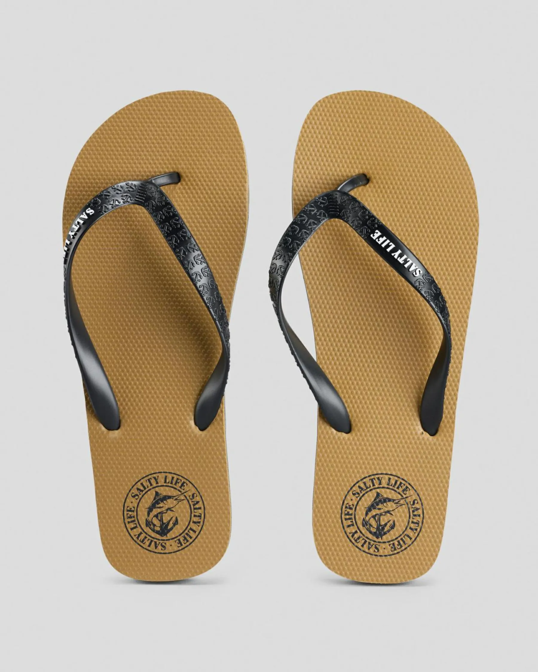 Flip Flops & Sandals*Salty Life Once Bitten Thongs Tan/black