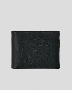 Wallets*Salty Life Once Bitten Wallet Black