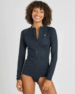 Sale One And Only Zip Long Sleeve Rash Vest Women Rash Vests