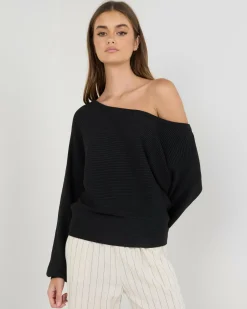 Outlet Ophelia Off Shoulder Knit Jumper Women Knitwear|Jumpers & Hoodies
