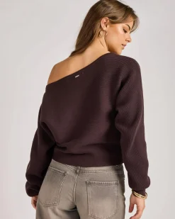 Hot Ophelia Off Shoulder Knit Jumper Women Knitwear|Jumpers & Hoodies