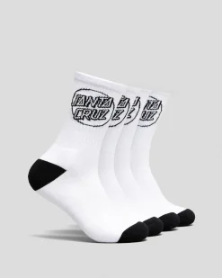 Outlet Opus Dot Crew Socks 4 Pack Socks