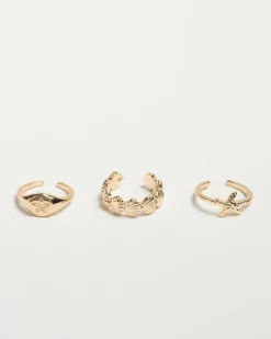 Jewelry*Karyn In LA Orana Toe Ring Pack Gold