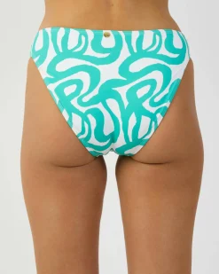 Bikinis*Kaiami Orbit Classic Bikini Bottom White/green