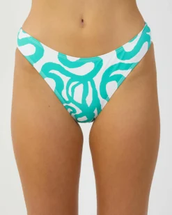 Bikinis*Kaiami Orbit Classic Bikini Bottom White/green