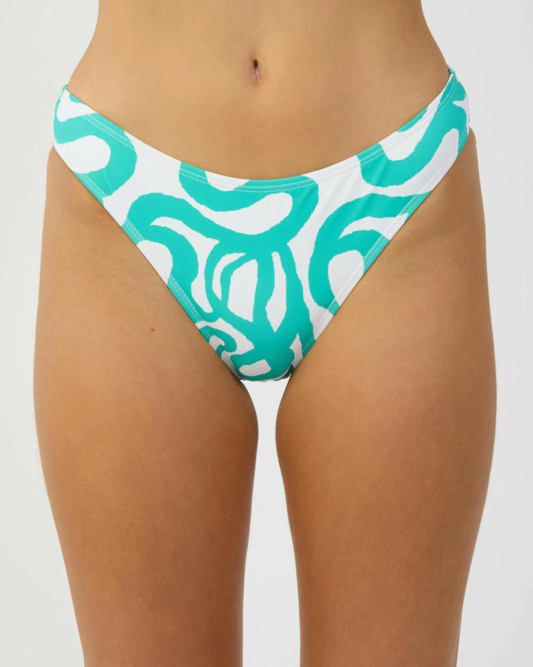 Bikinis*Kaiami Orbit Classic Bikini Bottom White/green