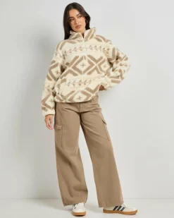 Jumpers & Hoodies*Mooloola Oregon Polar Fleece Beige