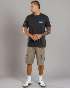 Tops & T-Shirts*Rip Curl Origin Palms T-Shirt Washed Black