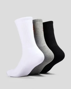 Socks*Santa Cruz Other Dot Crew Socks 3 Pack Black-white-gmarle