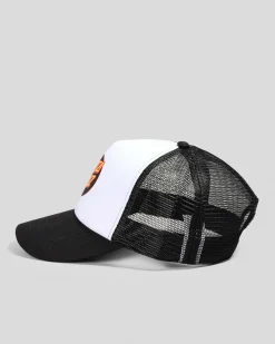 Headwear*Santa Cruz Other Dot Trucker Cap White/black