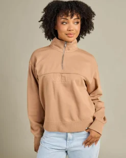 Our Town Zip Through Sweatshirt Women Jumpers & Hoodies