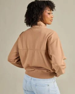 Our Town Zip Through Sweatshirt Women Jumpers & Hoodies