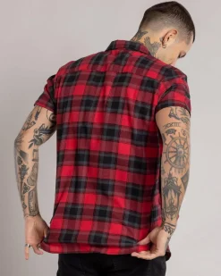Tops & T-Shirts*Dexter Outlander Short Sleeve Shirt Red/black Check
