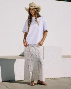 Tops*Ava And Ever Oversized Plain Tee White