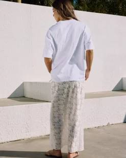 Tops*Ava And Ever Oversized Plain Tee White