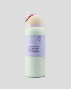 Bottles & Lunch Boxes|Bottles & Lunch Boxes*Owala 32oz FreeSip Stainless Steel Water Bottle Tan/mint
